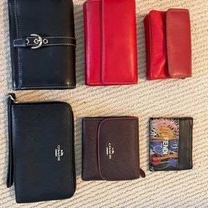 Coach Wallet Collection sold separately, SOLD Fendi